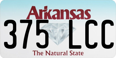 AR license plate 375LCC