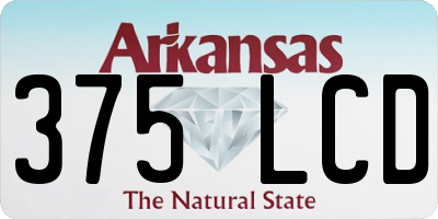 AR license plate 375LCD