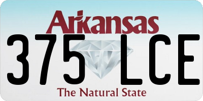 AR license plate 375LCE