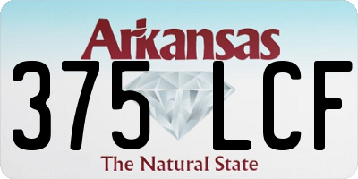 AR license plate 375LCF