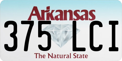AR license plate 375LCI