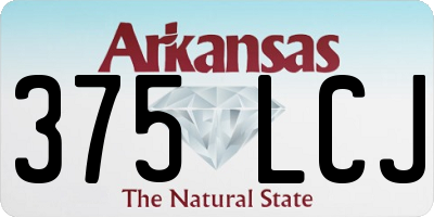AR license plate 375LCJ