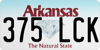 AR license plate 375LCK