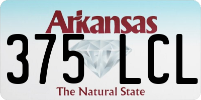 AR license plate 375LCL