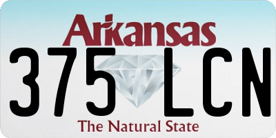 AR license plate 375LCN