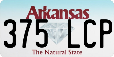 AR license plate 375LCP