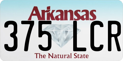 AR license plate 375LCR