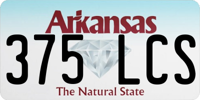 AR license plate 375LCS