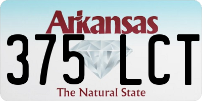AR license plate 375LCT
