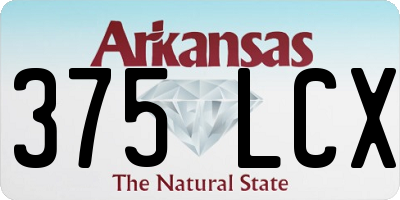 AR license plate 375LCX