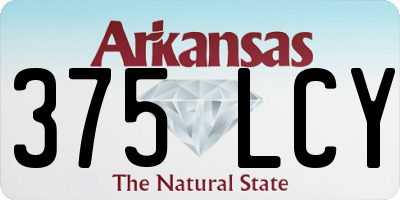 AR license plate 375LCY