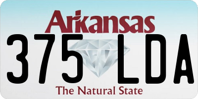 AR license plate 375LDA