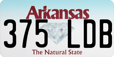 AR license plate 375LDB