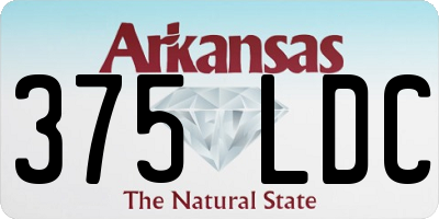 AR license plate 375LDC