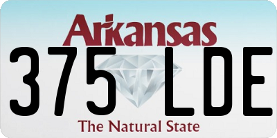 AR license plate 375LDE