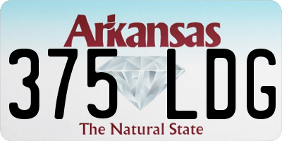 AR license plate 375LDG
