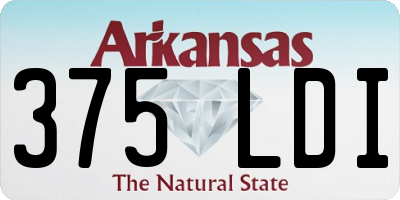 AR license plate 375LDI