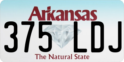 AR license plate 375LDJ