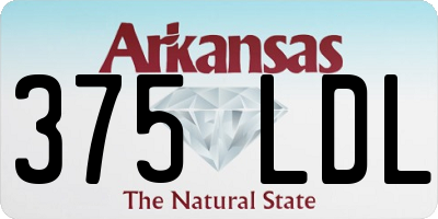 AR license plate 375LDL
