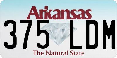 AR license plate 375LDM