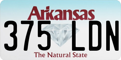 AR license plate 375LDN