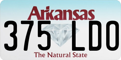 AR license plate 375LDO