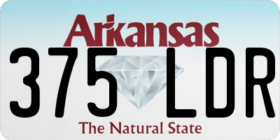 AR license plate 375LDR