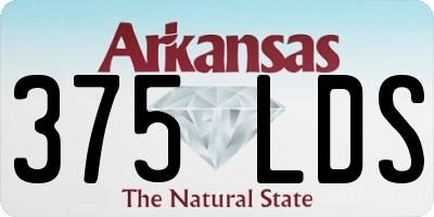 AR license plate 375LDS