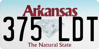 AR license plate 375LDT