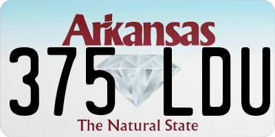 AR license plate 375LDU