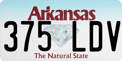 AR license plate 375LDV