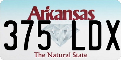 AR license plate 375LDX