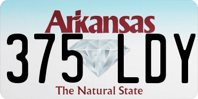 AR license plate 375LDY