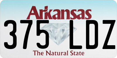 AR license plate 375LDZ