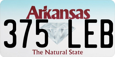 AR license plate 375LEB