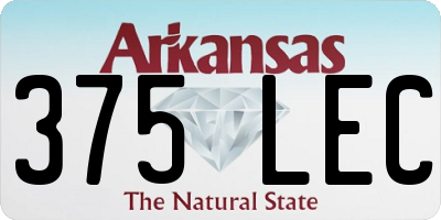 AR license plate 375LEC