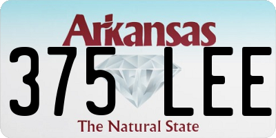 AR license plate 375LEE