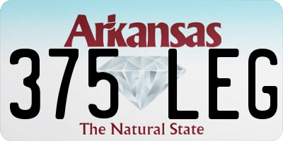 AR license plate 375LEG