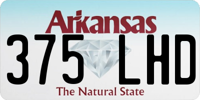 AR license plate 375LHD
