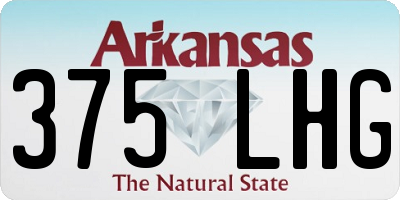AR license plate 375LHG