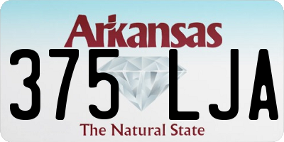 AR license plate 375LJA