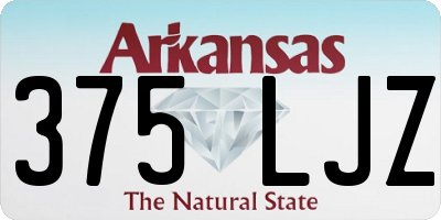 AR license plate 375LJZ