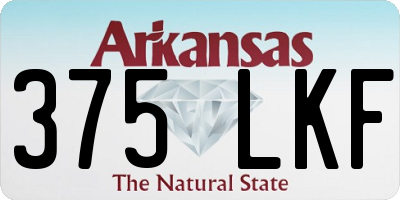 AR license plate 375LKF