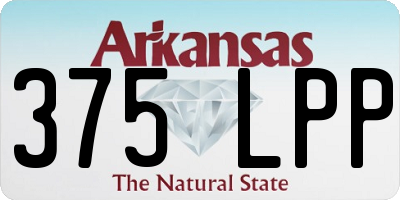 AR license plate 375LPP
