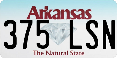 AR license plate 375LSN