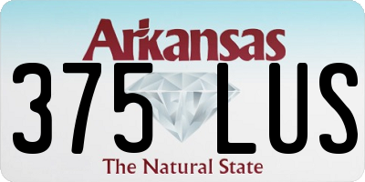 AR license plate 375LUS