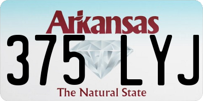 AR license plate 375LYJ