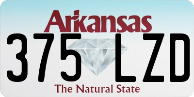 AR license plate 375LZD