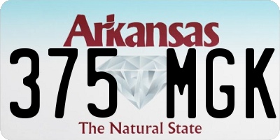 AR license plate 375MGK