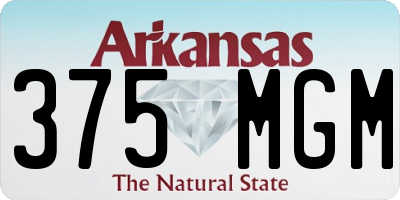 AR license plate 375MGM